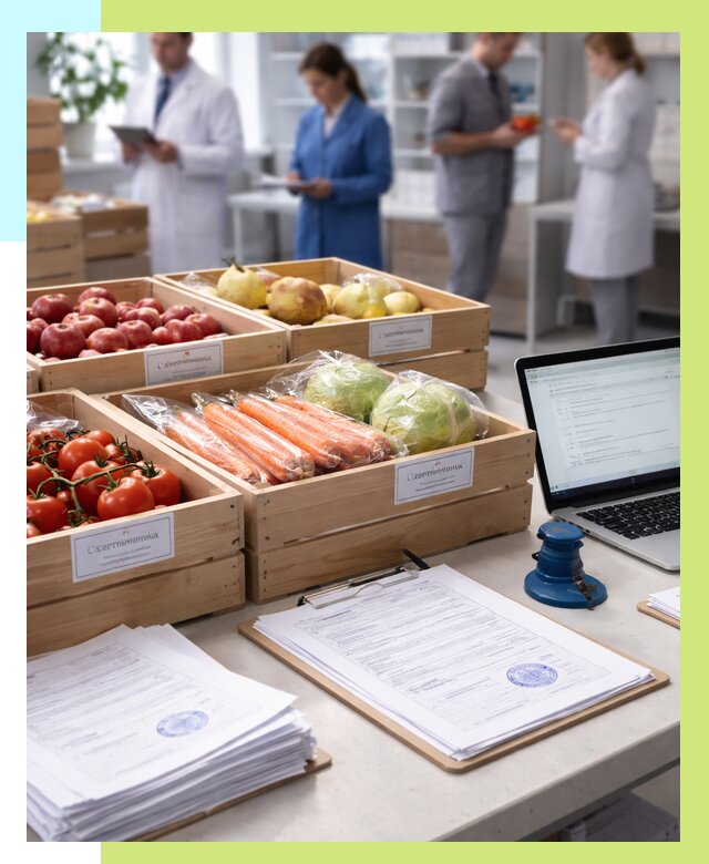 Сертификация овощей и фруктов в Фрязине от 8827 р. | Алешин-Фрз