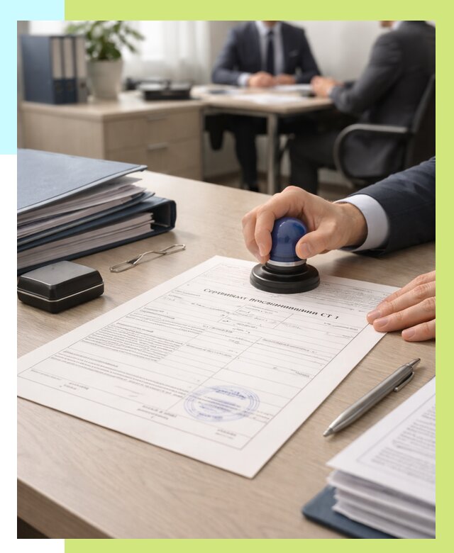 Сертификат происхождения СТ 1 в Фрязине от 4673 р. | Алешин-Фрз