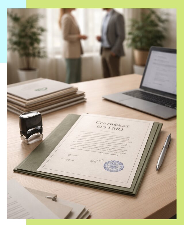 Сертификат без ГМО в Фрязине от 7789 р. оформить срочно Алешин-Фрз