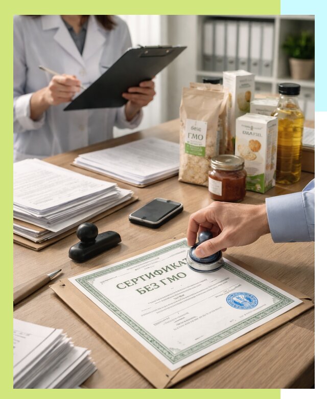 Получение сертификата Без ГМО для продукции в Фрязине